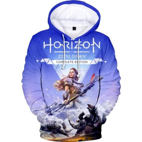 Anime Horizon Zero Dawn Hoodie 3D Unisex Sweatshirts Long Sleeve Women Mens Hoodies Games Harajuku Kids Clothes Plus Size Tops