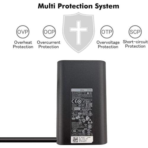 Huiyuan AC Charger Fit for dell Latitude 5300 5400 5480 5490 5500 65W USB Type C Laptop Power Supply Adapter Cord