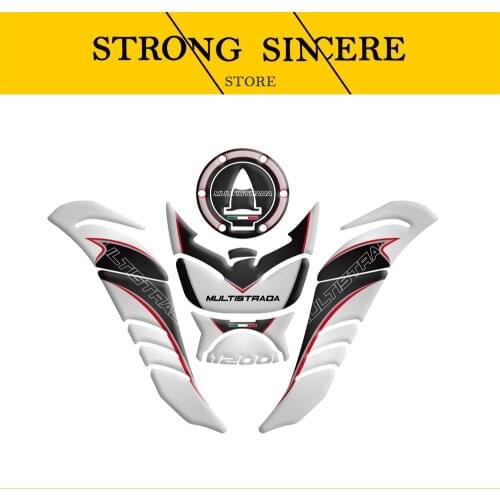 3D tank pad protection Sticker for DUCATI MULTISTRADA 1200/S MTS 1200Gas Cap Tank Pad protection Sticker Decal