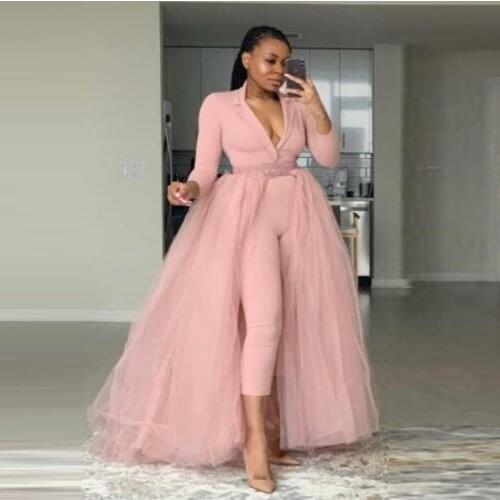 Ins Style Pink Skirt Women jupe femme Brand New Maxi Skirts Party Wear Female Wear Long Tulle Skirts Fashion