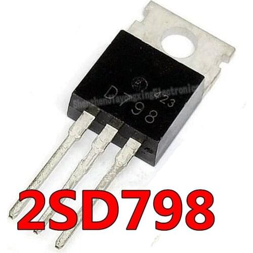 10pcs 2SD798 D798 TO-220 High voltage transistor darlington tube 6 a / 300 v new