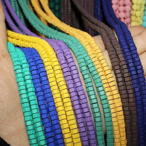 Natural Stone Hematite Natural Stone Accessories Spacer Loose Beads For Jewelry Making DIY Bracelet Jewelry Findings 15inch