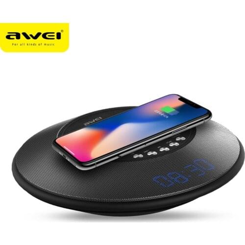 AWEIY290 new wireless charging Bluetooth speaker portable card FM Bluetooth audio