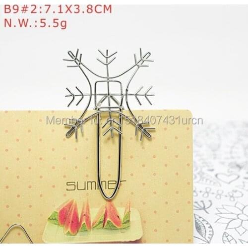 B81 SNOWFLAKE BOOKMARK SET/6 GIZMOS/PRACTICAL/NOVELTY STAINLESS HAND-MADE ART CRAFTS WEDDING&BIRTHDAY&HOME&OFFICE&GIFT&PRESENT