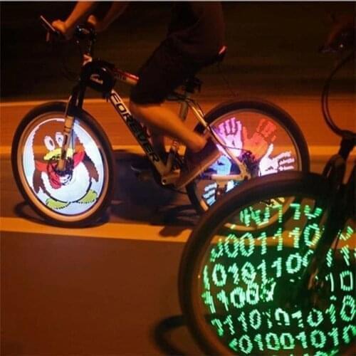 COOL 36 Patterns PC Programmable Wireless LED Custom Message Bike Cycle Motor Wheel Spokes Lights Waterproof Safe Night