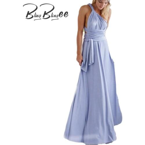 BlingBlingee Maxi Party Dress Bandage Long Dress Summer Fashion Multiway Bridesmaids Infinity Robe Longue Wrap Women Dresses