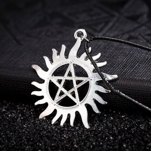 Goddess of The Earth Pentagram Symbol Mens Necklace Fashion Simple Charm Party Body Jewelry Gifts Free Shipping