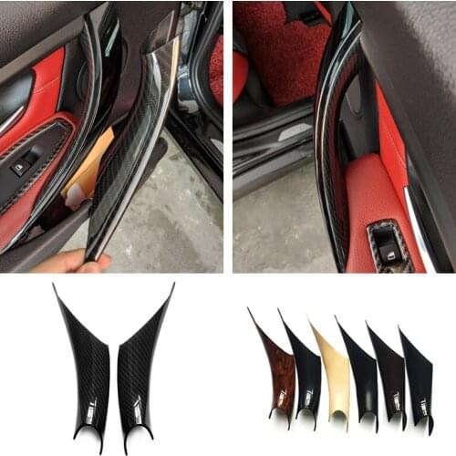 For BMW 3 4 Series F30 F35 2012 2013 2014 2015 2016 Interior Right / left Door Handle Panel Pull Protective Cover Trim