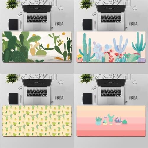 Gaming Mouse Pad Large Mouse Pad PC Gamer Computer Mouse Mat Big Mousepad Keyboard Desk Mat XXL Carpet Cartoon Cactus Mause Pad