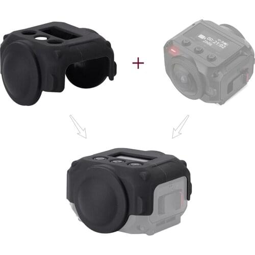Andoer Camera Protective Lens Cover Silicone Cover Case for Garmin VIRB 360 Camera