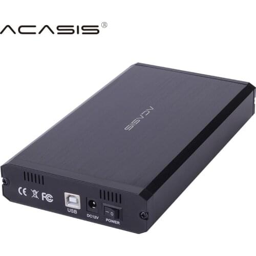 Acasis HDD Enclosure USB 2.0 IDE SATA Case HDD 3.5' Hard Drive Enclosure Aluminum HDD Caddy Box Laptop HD Extemo#35