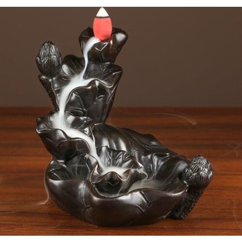 Creative indoor incense burner household sandalwood stove practical incense path reverse flow ornament backflow incense burner
