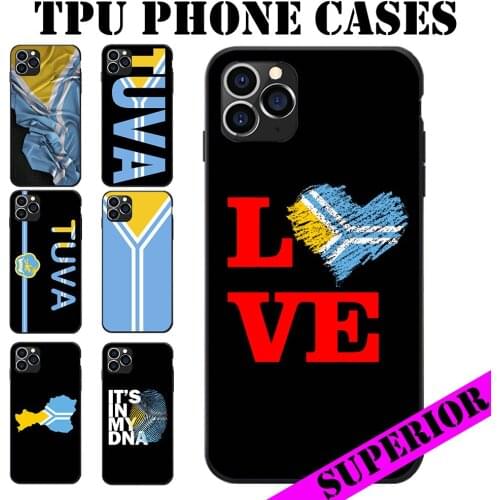 For XIAOMI 5 6 8 9 MAX MIX NOTE LITE PRO CC SE Tuva Flag Coat Of Arms Map Heart Map Love Theme Soft TPU Phone Cases