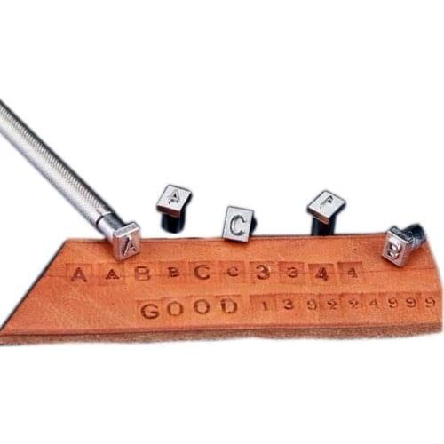 36pcs Leather Letter & Number Stamp Set Leather Embossing Kit Leather Alphabet Carving Punch Tool for DIY Handmade Leather Art
