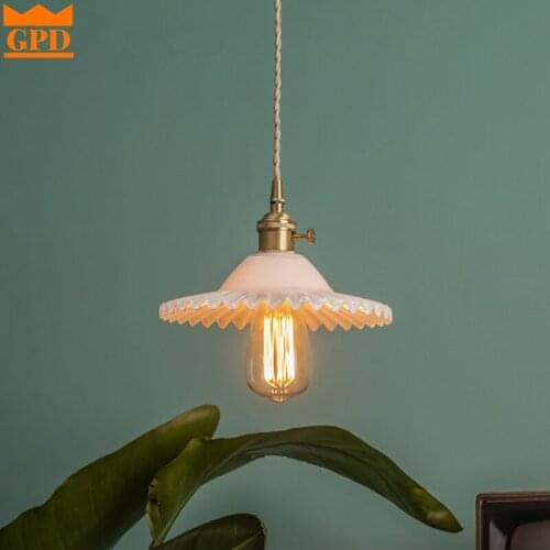 New Modern Pendant Light for Kitchen island Bedroom Bedside Lamp Indoor Lighting Black White Black Flower Glass LED Home Decor