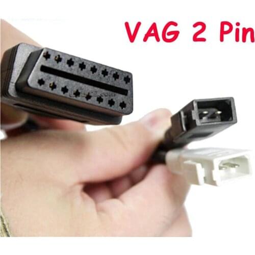 OBDII 2+2 2x2 Pin to 16 Pin Diagnostic Adapter For VAG Car Scanner Tool OBD2 OBD Male to Female Extension Cable