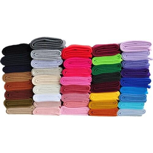 Width 43'' Solid Color Comfortable Practical Cotton Elastic Rib Knitted Fabric For Neckline Hem baby cloth Accessories Material