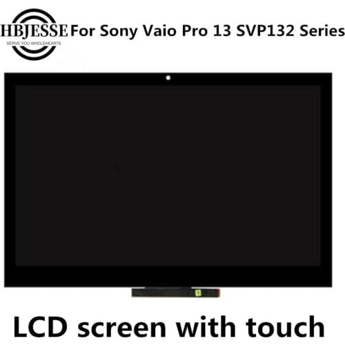 Original assembly For SONY VAIO PRO 13 PRO13 SVP13 SVP132 SVP132A SVP1321 SVP132A LCD Touch Screen+Touch Digitizer Glass Front