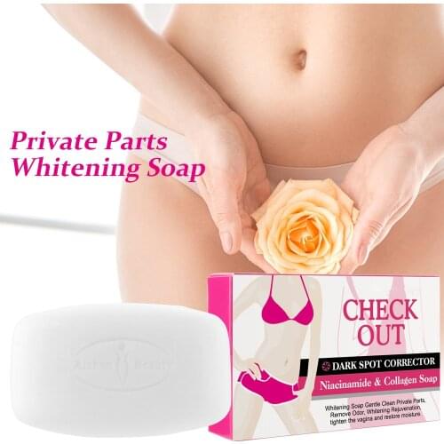 40g Private Parts Whitening Soap Nicotinamide Citric Acid Underarm Armpit Whitening Soap Legs Knees Handmade Body White Soap