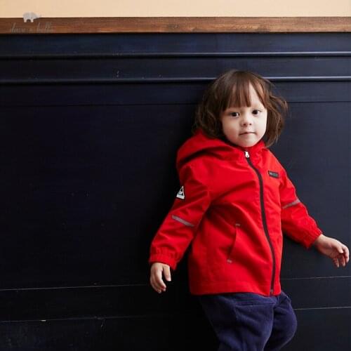 DB19857 dave bella winter baby boys fashion solid pockets coat children boy tops infant toddler outerwear 2pcs