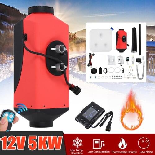 Samger Diesel Heater 12V 5KW LCD Monitor Diesel Air Parking Heater For Boats Bus Car Heater With Remote Control and Silencer