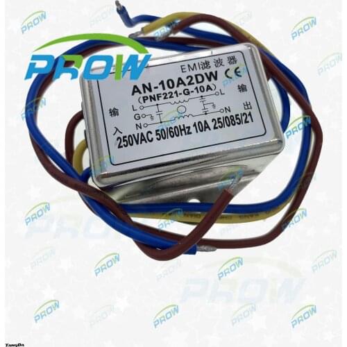 AN-10A2DW 10A 250V EMI power filters AN 10A2DW leads with a line filters inductors filters Connector Transformers PROW V