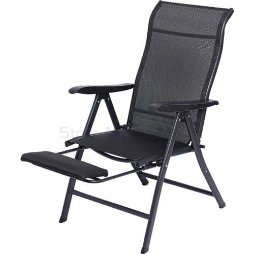 Folding office chair adjustable lunch break and nap dual-purpose recliner backrest computer chair