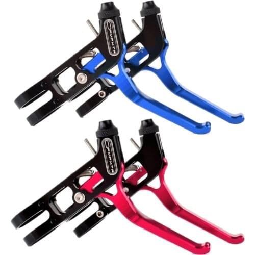 FMFXTR Folding Bike V Brake Handle Lever Lightweight Aluminum Bike Brake Handle Mountain Bike Brake Levers