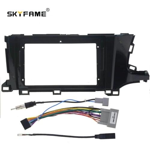 SKYFAME Car Frame Cable For HONDA CITY SHUTTLE 2015-2020 Android Big Screen Dask Kit Fascia Frame