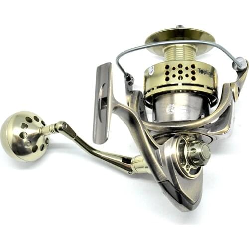 Spinning Fishing Reel 12BB + 1 Bearing Balls 5000-10000 Series Metal Coil Spinning Reel Boat Rock Fishing Wheel