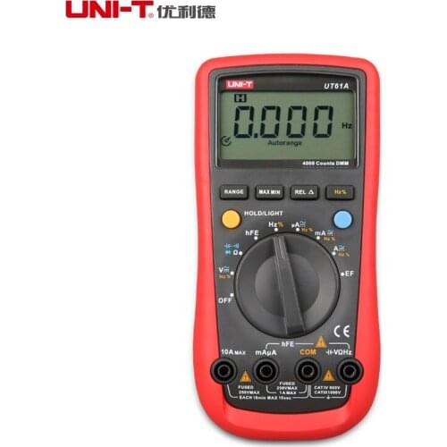 UNI-T UT61A Professional Digital Multimeter Electrical Handheld Testers LCD Backlight With Resistance Capacitance