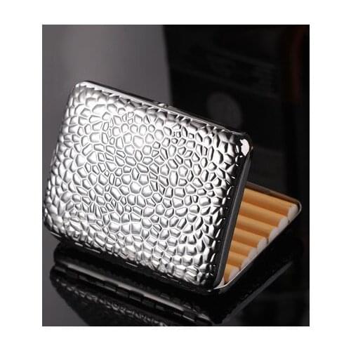 Holds 16pcs Classic Portable Cigarette Case Cube Men Thin Tobacco Box Storage Smoking accessories Gadget Gift For Father