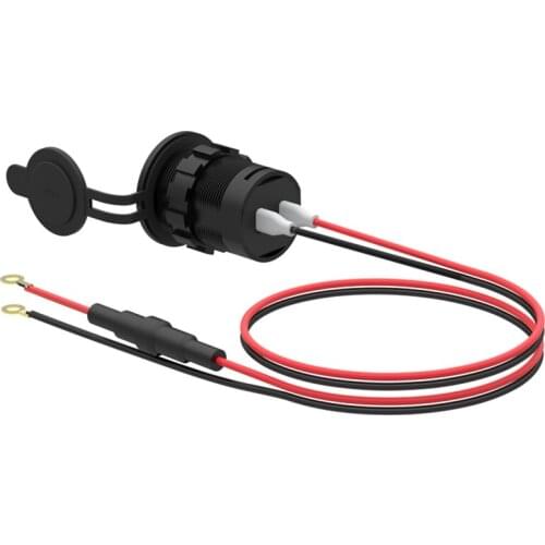 IP66 Water Proof 12V DC 2 USB Motorcycle Cigarette Lighter Socket Charger 1XCB