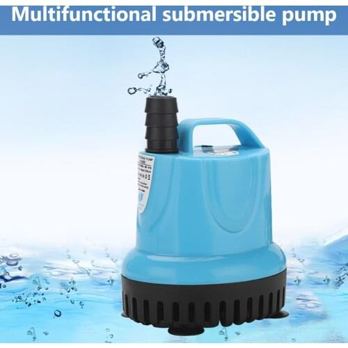 10/18/25/45/60/85/105W Water Pump 600-4500L/H Aquarium Submersible Bottom Fish Pond Suction Feces Filter Tank Spout Clean
