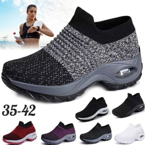Spring Women Sneakers Shoes Autumn Flat Slip on Platform Tenis for Women Breathable Mesh Sock Sneakers Shoes Zapatos De Mujer