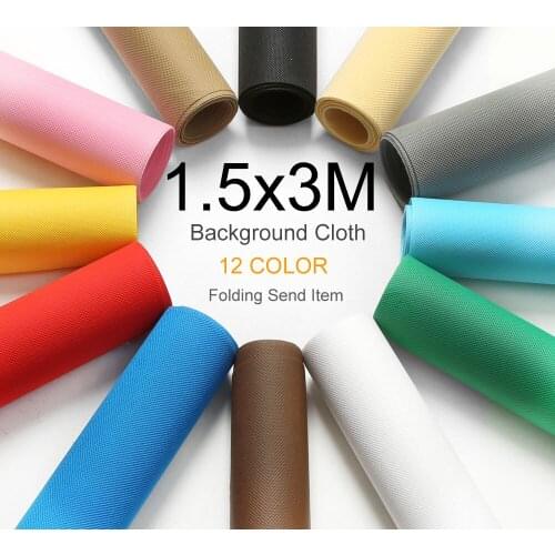 1.5x3m Black Green White Blue Red Gray Yellow Grey Pink Non-woven Fabric Photo Photography Backdrop Background Cloth