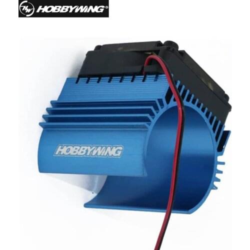 100% Original Hobbywing 1: 8 RC Car Motor Radiator + 5V Cooling Fan Assembly Suit for Hobbywing 4465 3665/3674 Motor