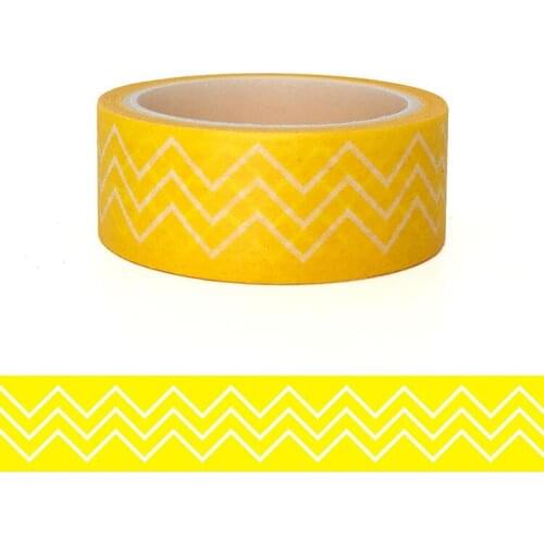 20pcs/set Bright Yellow Lemon Yellow Ripple Children DIY Decorative Sticker Hand Tent and Paper Tape Washi Tape