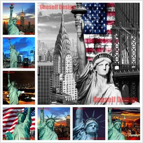 5d diamond embroidery full American Statue of Liberty diy diamond mosaic football rhinestone pictures American Statue of Liberty