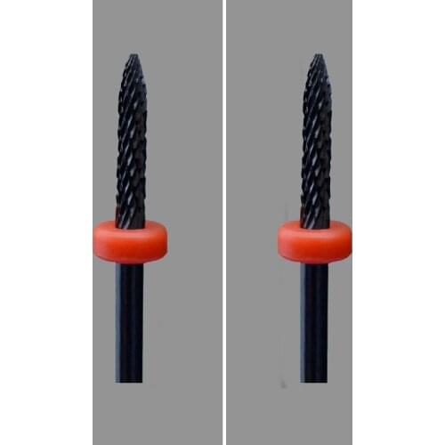 Black Ceramic Nail Drill Bit-4Pcs/Lot - Under Nail Cleaner Bit - (1036.023)