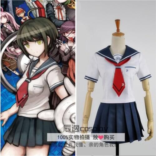 Danganronpa Another Episode Absolute Despair Girl Naegi Komaru Cosplay Costume Women Sailor Suits JK Grils School Uniforms
