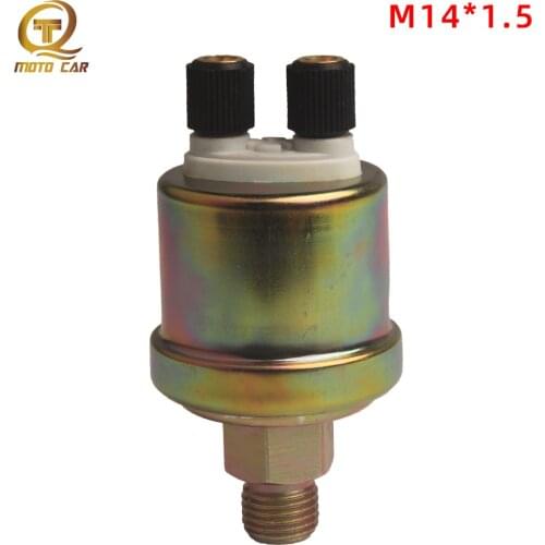 Engine Oil Pressure Sensor 0-10Bar Thread M14*1.5 Pressure Gauge Sender Diesel Generator 10mm Screw Plug Alarm For VDO
