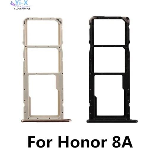 SIM Card Tray Slot Holder Adapter for Huawei Honor 8A Phone Spare Parts