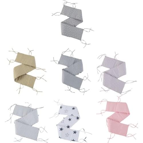 Baby Infant Bed Protector Cot Safety Cotton Blend Rail Crib Bumper Pads