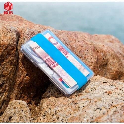EDC Tool Transparent Plastic Business Card card Bank Card HolderLarge Capacity Luminous Couple Credit Card Holder