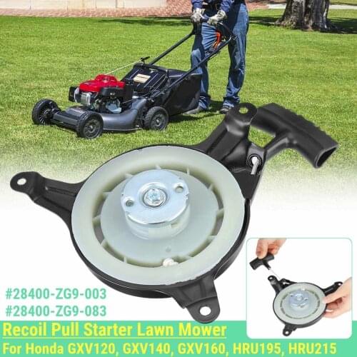 NEW Recoil Pull Starter Lawn Mower For Honda GXV120, GXV140, GXV160, HRU195, HRU215 Lawn Mower black