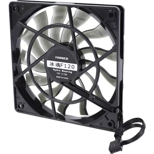 HFES Thin 12mm Thickness 120X120X12mm 12V Desktop Computer Host Quiet Fan with Speed 12CM Chassis Cooling Fan