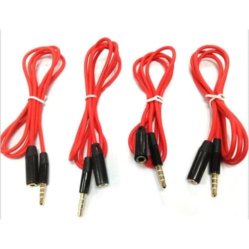 1m Gold Plated Headphone Extension Cable 3.5mm Jack Male To Female AUX Cable M/F Audio Stereo Earphone Extender Cord For Iphone