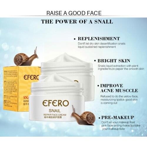 Snail Cream Moisturizing Face Cream For Snail Repair Aging Wrinkles Cream Whitening Anti Skin Face Essence Care Firming Q6A7