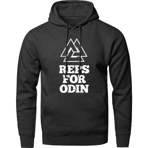 Men fashion Reps For Odin Vikings printed hooded hoodies fleece thick pullover tracksuits 2020 spring autumn windproof warm tops